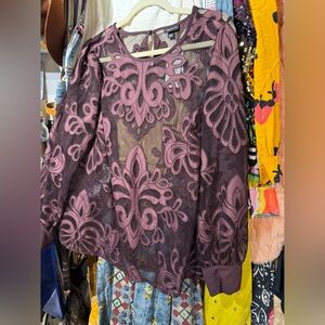 003 // NWT Torrid mesh blouse // 0X